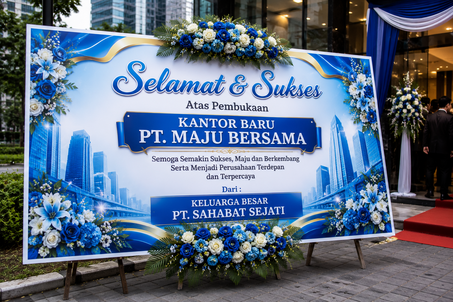 Contoh Papan Bunga